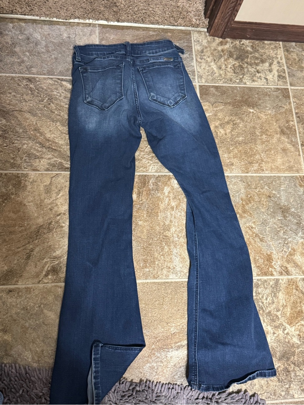 KanCan Women's Dark Blue Flared Jeans